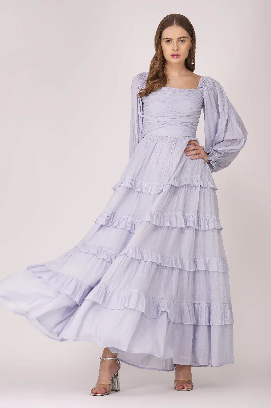 Refresh your wardrobe with stylish women’s outfits   Lane Cotton Maxi Dress in Blue