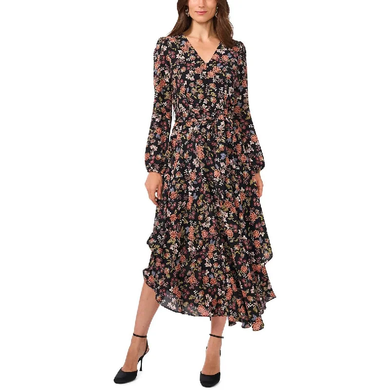 Versatile fashion options for every occasion   Womens Chiffon V-Neck Maxi Dress