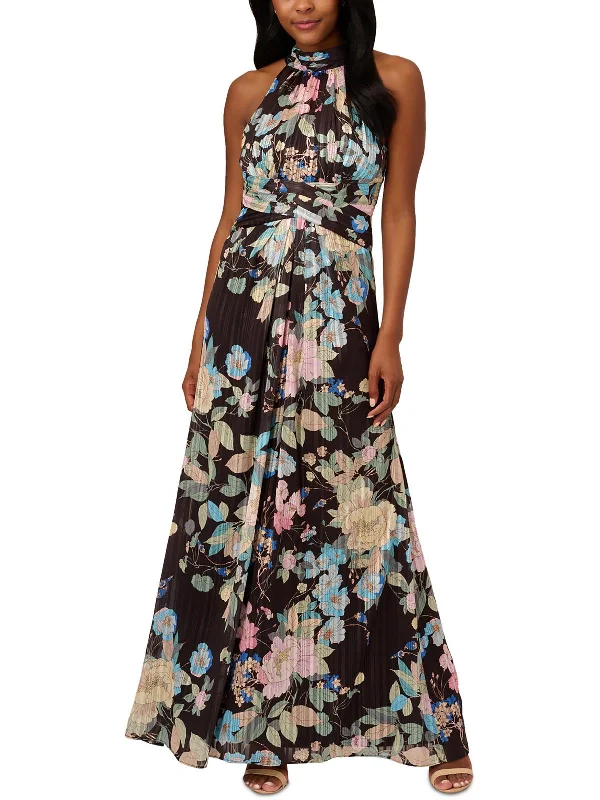 Uncover unique pieces for your perfect wardrobe   Womens Chiffon Floral Maxi Dress - US 8 (M)