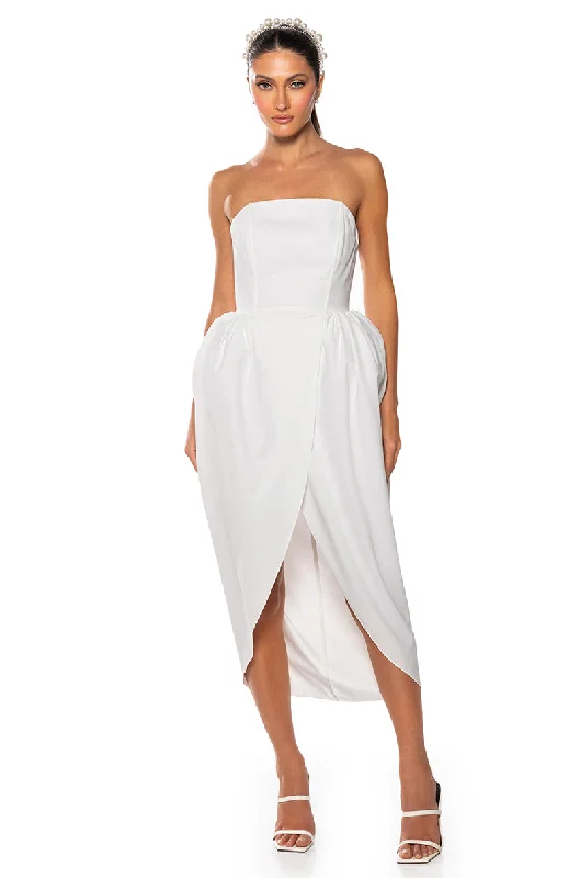 Trendsetting women’s clothing for fashion lovers   TULIP SKIRT SPAGHETTI STRAP MIDI DRESS