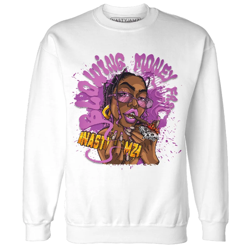 NastyJamz GS Hyper Violet 4s Sweatshirt Match Blowing Money Fast Girl