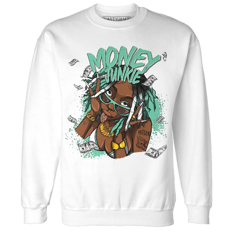 Soft, breathable fabrics for fashionable women   NastyJamz High OG Green Glow 1s Sweatshirt Match Money Junkie