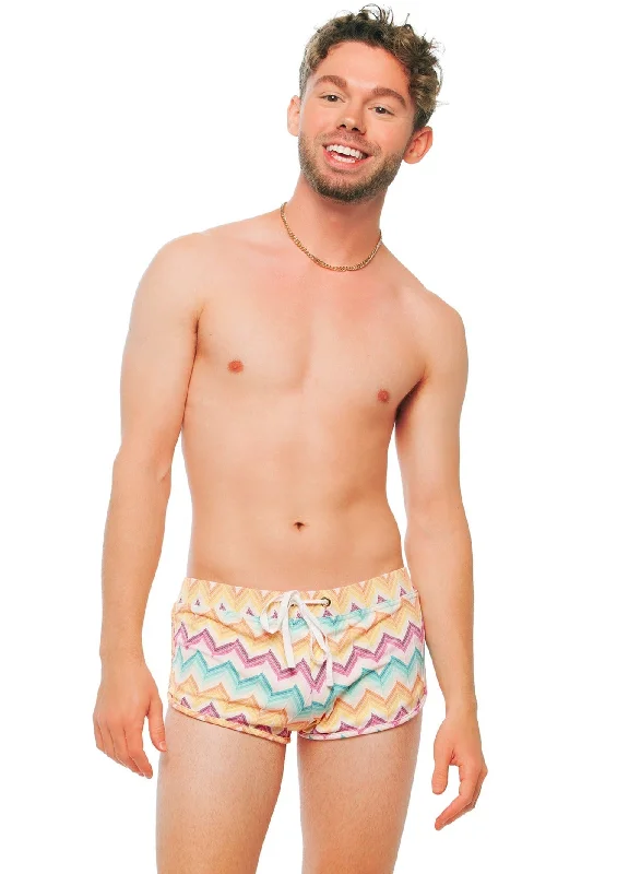 Bold, confident, and stylish women’s clothing   Lima Unisex Dolphin Short - Kaleidoscope