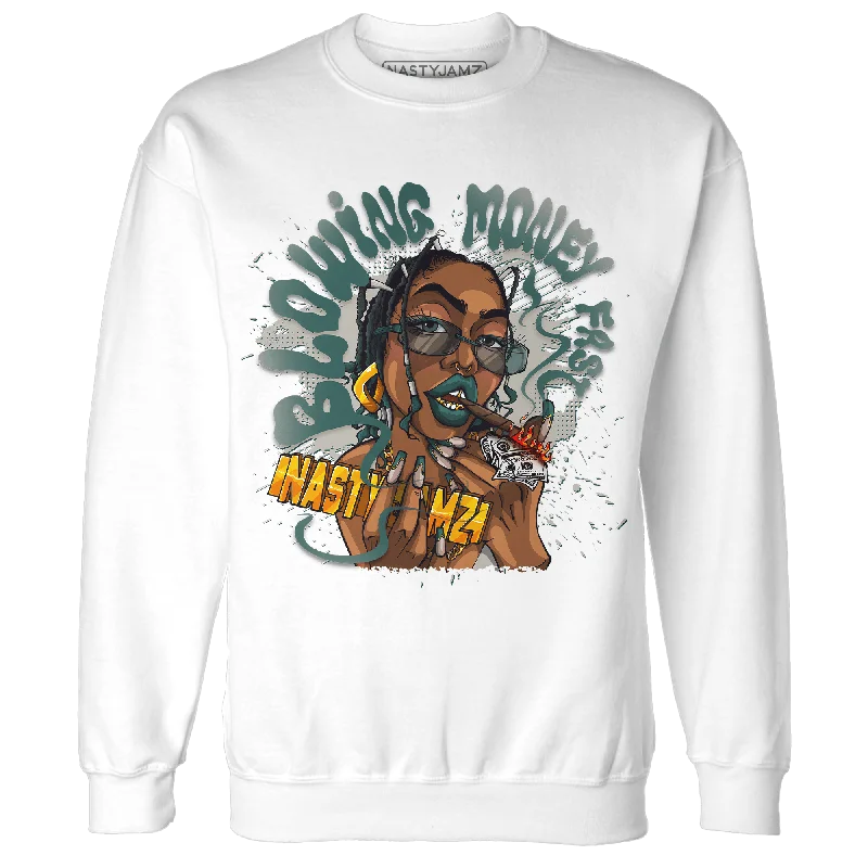 NastyJamz Oxidized Green 4s Sweatshirt Match Blowing Money Fast Girl