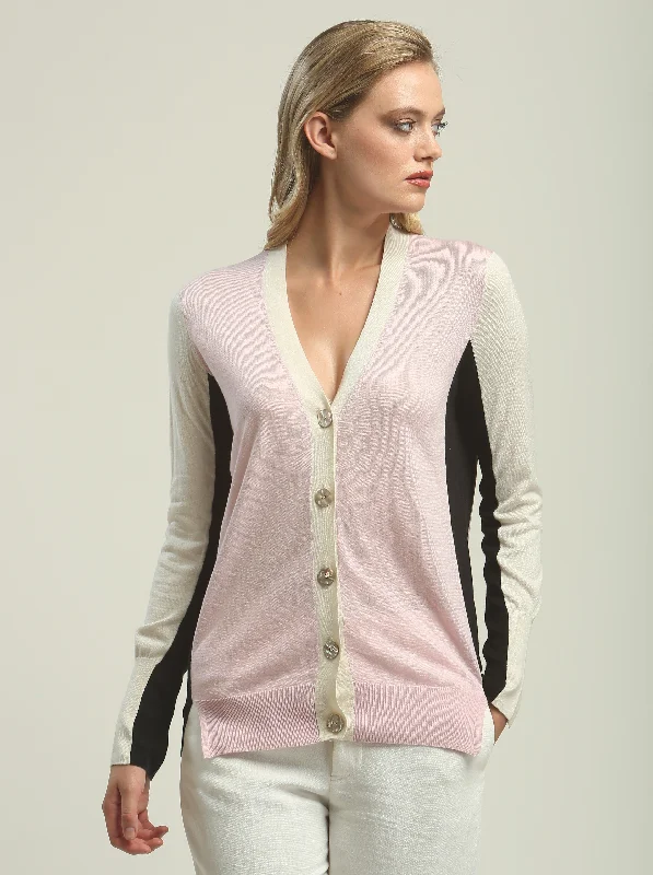 Everyday essentials for a stylish wardrobe   Colorblock Boyfriend Cardigan