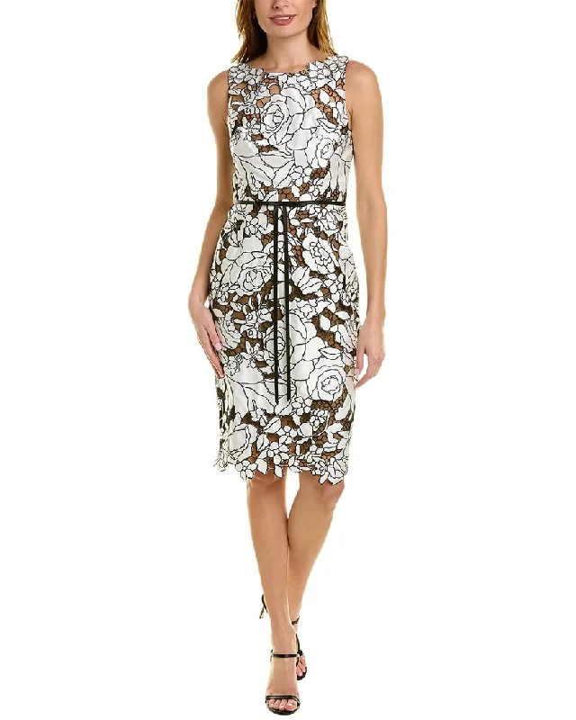 Trendy women’s clothing with a modern twist   Marchesa Notte Lace Sheath Dress