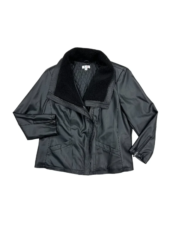 Fashionable clothing to fit every body type Black Jacket Faux Fur & Sherpa Denim And Co Qvc, Size Xl Fashionable clothing to fit every body type Black Jacket Faux Fur & Sherpa Denim And Co Qvc, Size Xl