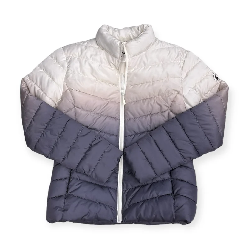 Feminine silhouettes for the modern woman   Jacket Puffer & Quilted By Zyia In White, Size: L