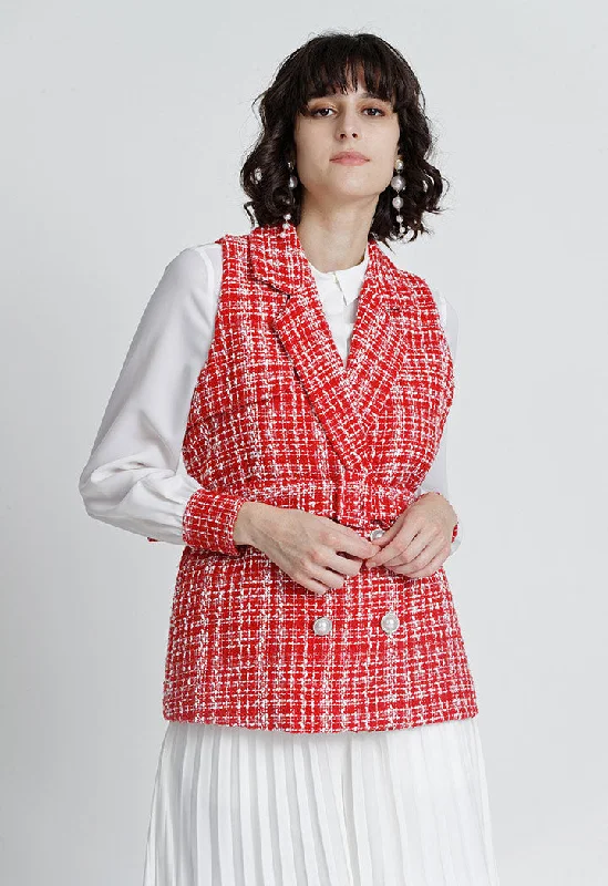 Refresh your wardrobe with trendy women’s apparel   Lurex Tweed Outerwear