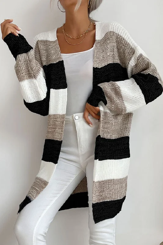 Premium quality women’s clothing at affordable prices Neutral Celebration Striped Long Sleeve Duster Cardigan Premium quality women’s clothing at affordable prices Neutral Celebration Striped Long Sleeve Duster Cardigan
