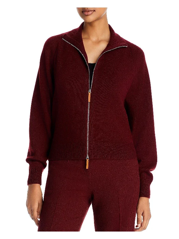 Fashionable clothing to fit every body type   Womens Cashmere Two-Way Zip Cardigan Sweater