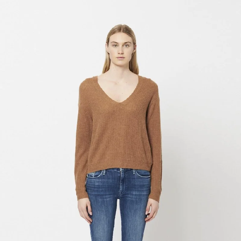 Perfect fashion pieces for the busy woman   Rose Knit Cashmere Sweater (Cumin)